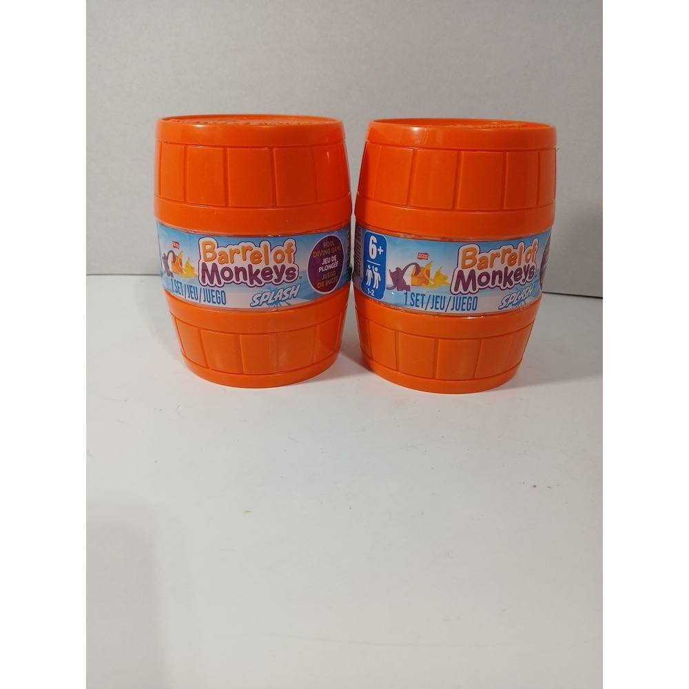 2 Barrels  Of Monkeys Splash: Pool Diving Fun Game Ages 6+ Hasbro | BRAND NEW